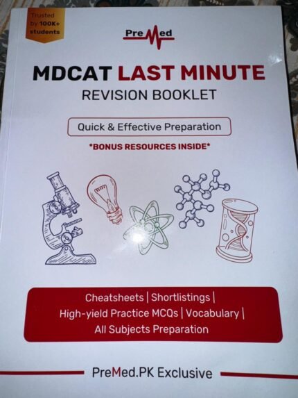 pre med MDCAT last minute Revision book